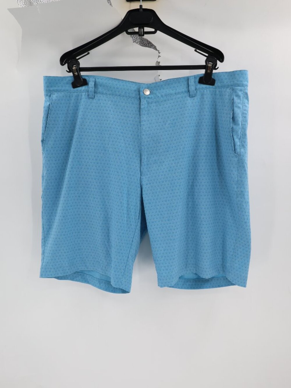 Peter Millar Shorts Men's 40 AOP Skull Print Blue Chino Performance Golf Stretch